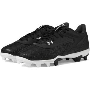 Under Armour Mens Leadoff Low RM JR 3.0 Baseball Cleats US 8.5 Black White EUC
